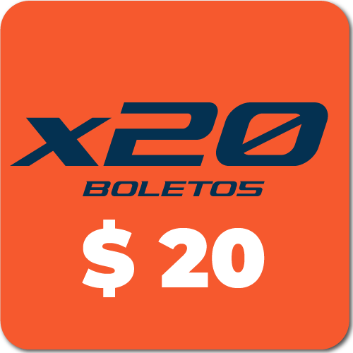 Paquete x20 tickets